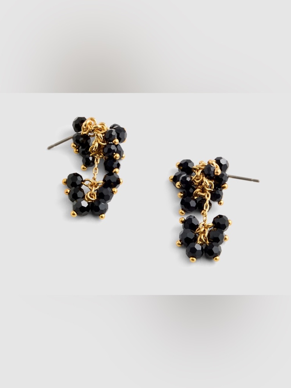NWT MADEWELL Beaded Cluster Drop Earrings